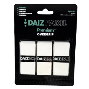 Daiz Padel Premium Overgrip Wit 3 stuks
