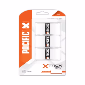 Pacific X Tack Dry White Padel 3 stuks